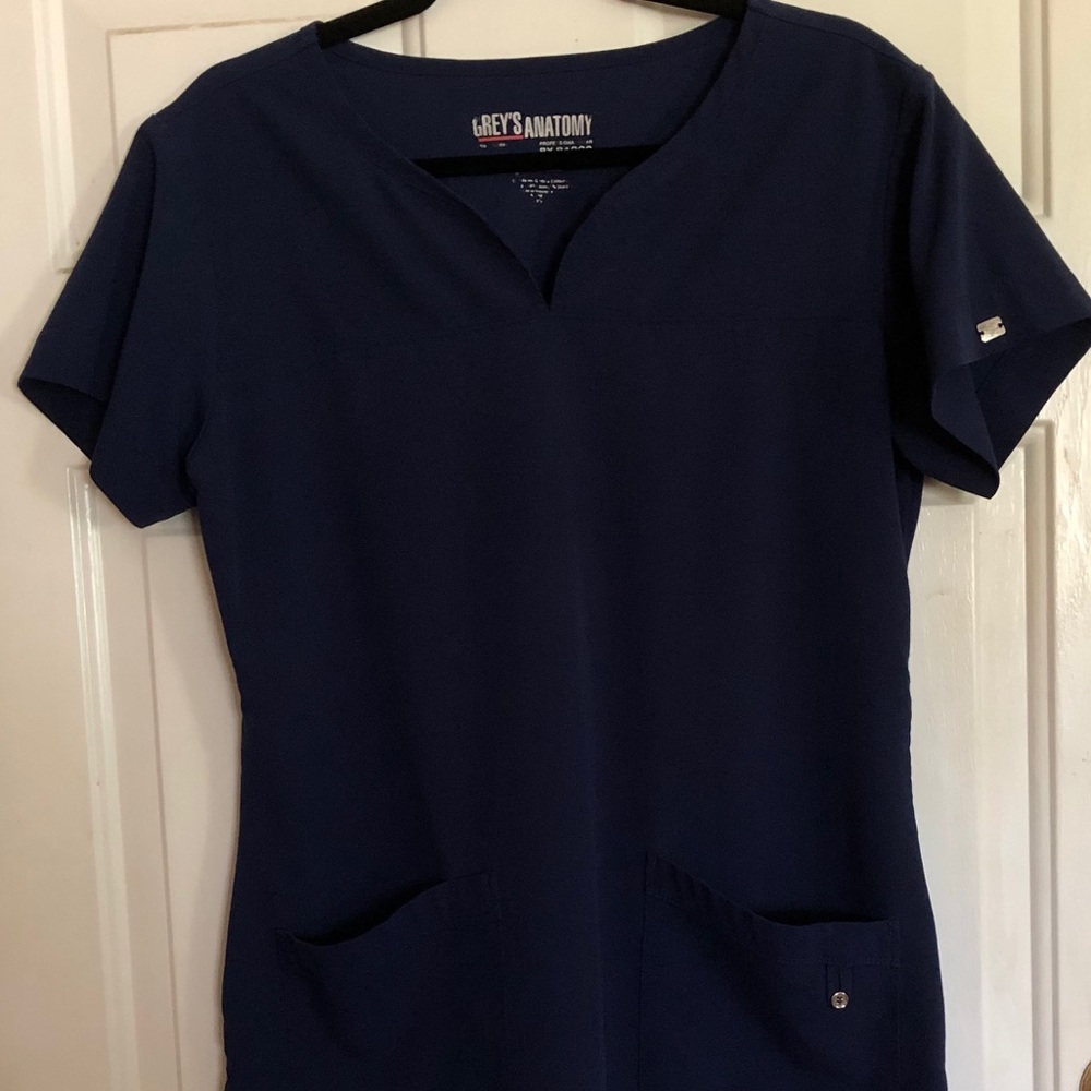 Navy blue Grey’s Anatomy Scrub Top Size Medium